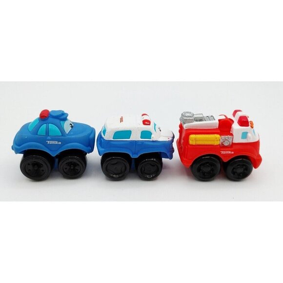 Lot of 7 Tonka Chuck And Friends Wheel Pals Mini Soft Sides Vehicles Cars - Picture 5 of 7